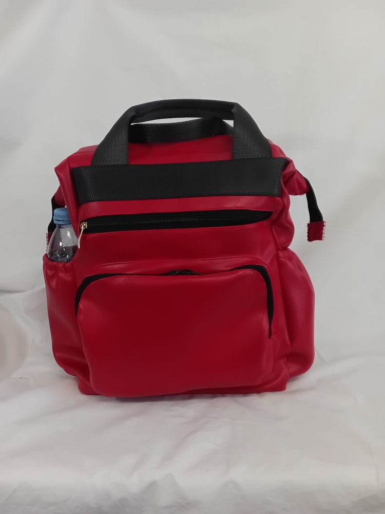 Sac à dos 10 poches en tissu recyclé