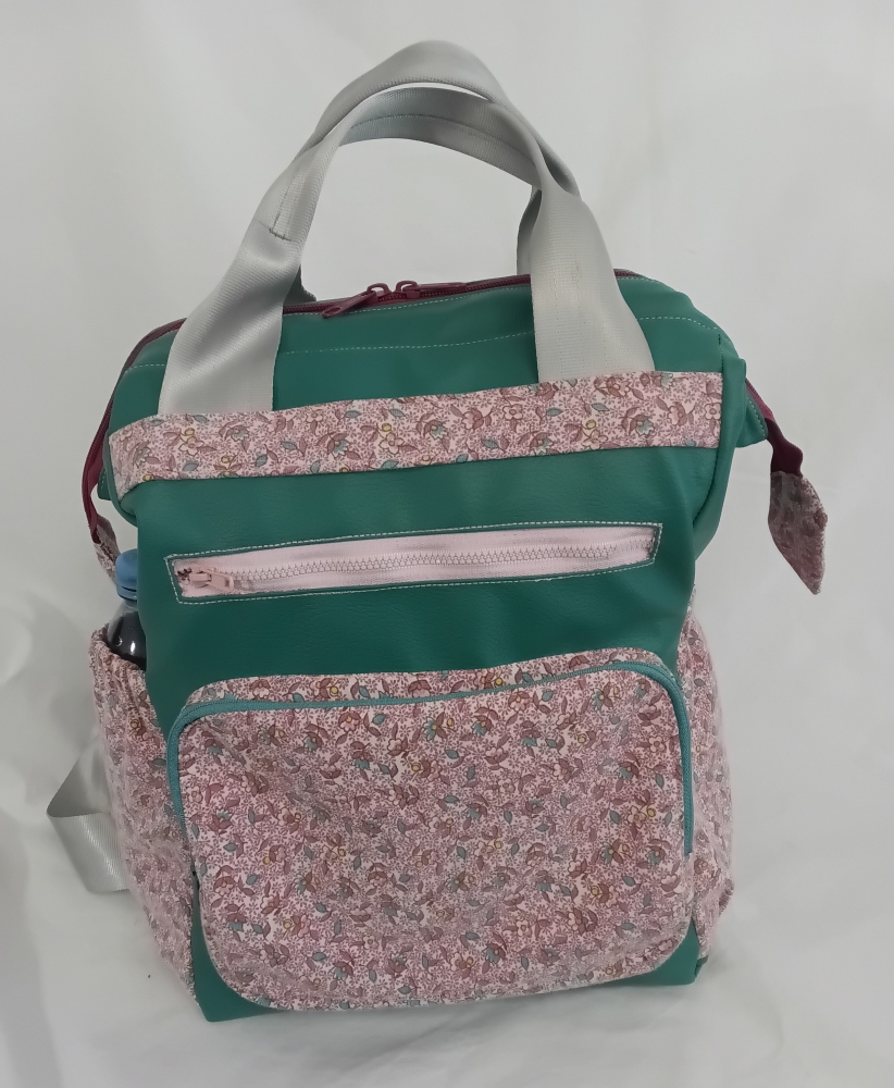 Sac à dos 10 poches en tissu recyclé