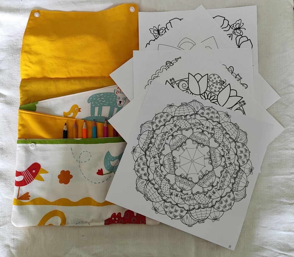 Pochette à coloriage 25cmx25cm