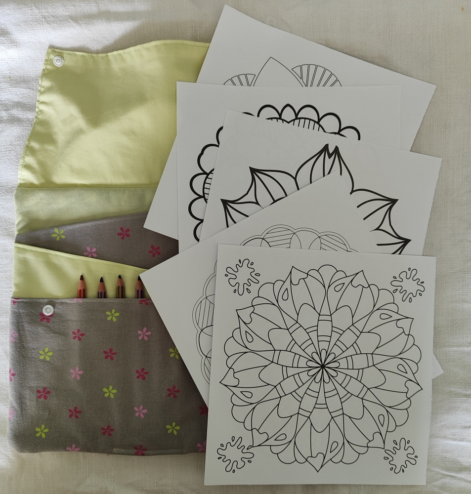 Pochette à coloriage 25cmx25cm