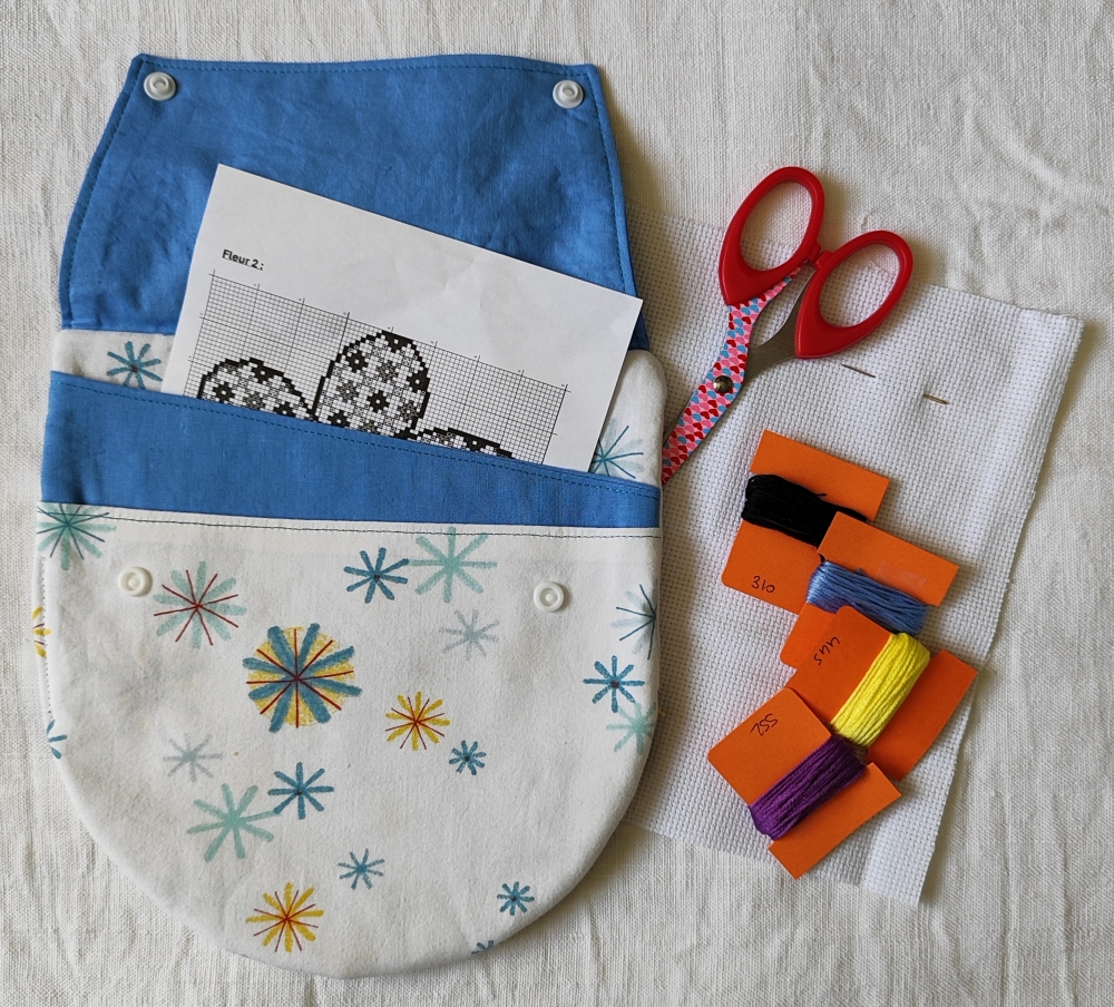 Kit de broderie au point de croix