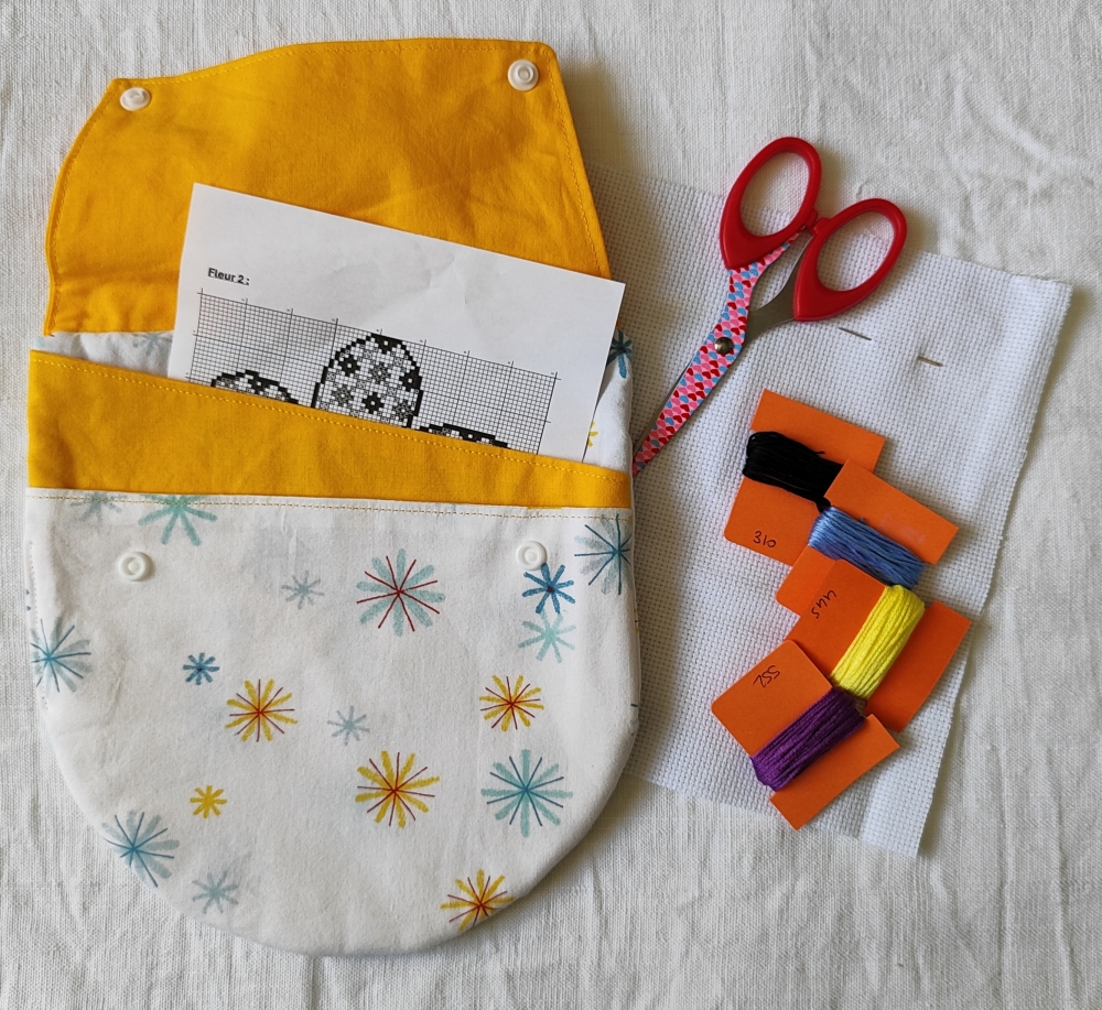 Kit de broderie au point de croix