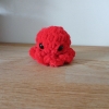 Peluche mini poulpe rouge