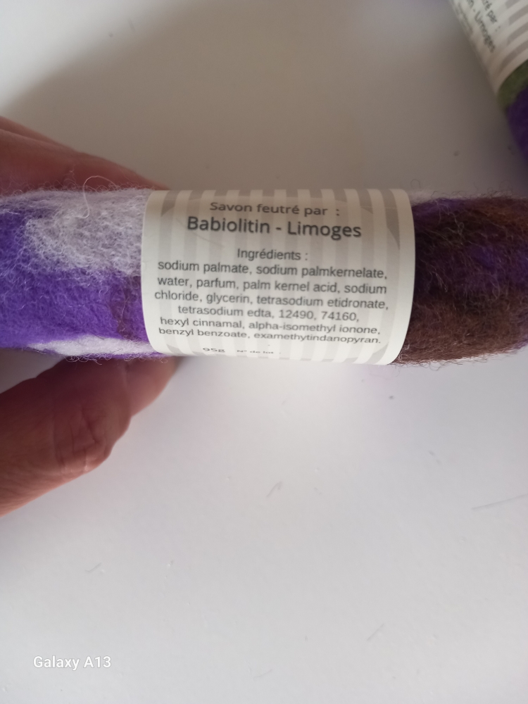 Savon feutré 