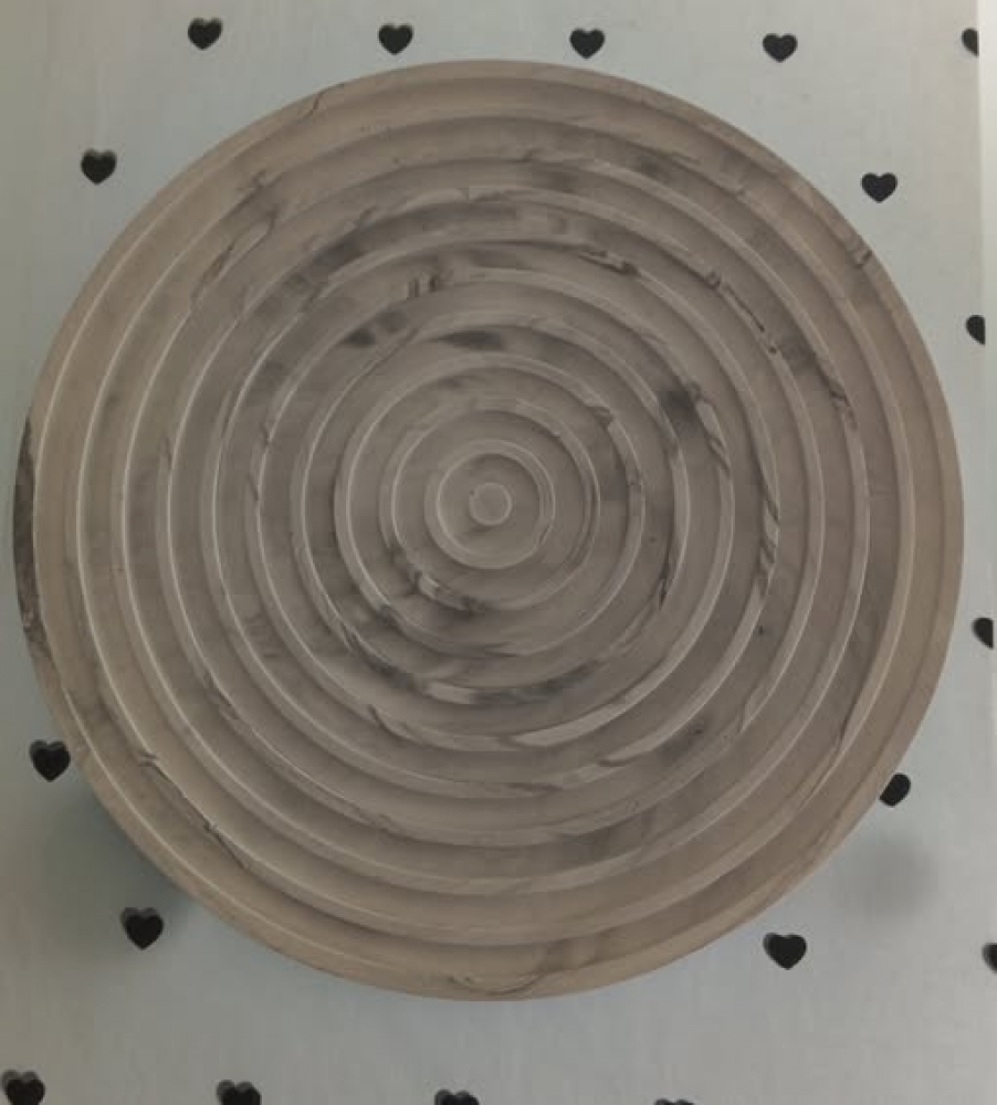 Centre de table décoratif en jesmonite – effet marbré