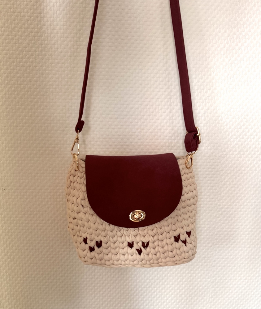 Sac bohème bordeaux