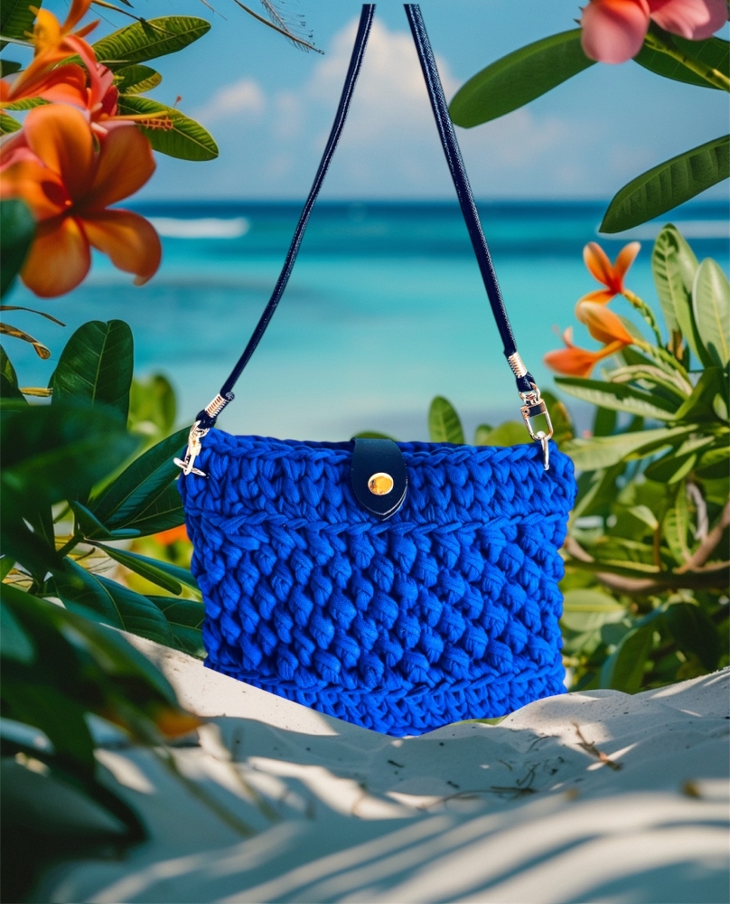 Sac bandoulière bleu