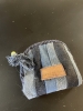 Porte-monnaie fermé par zip entièrement doublé 