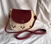 Sac bohème bordeaux