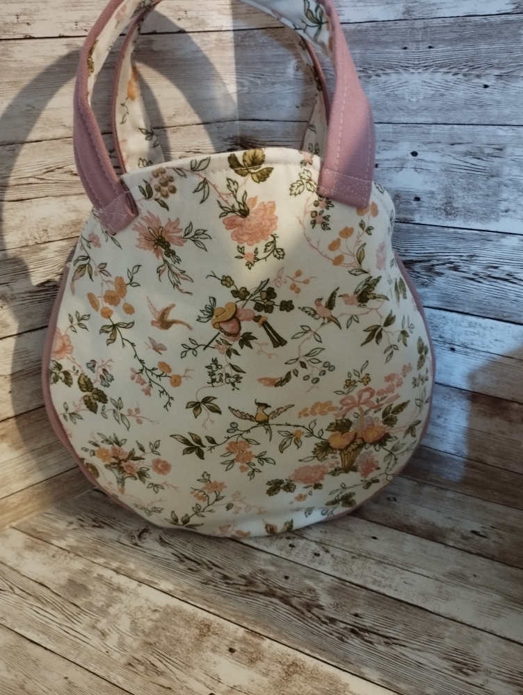 Sac rond et sa pochette assortie