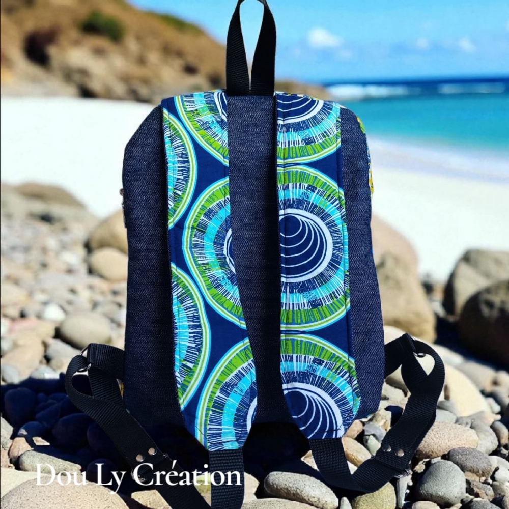 Sac à dos broderie lion