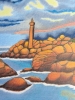 Bretagne 5, dessin original aux crayons de couleurs