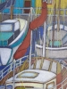 Bretagne, dessin original aux crayons de couleurs