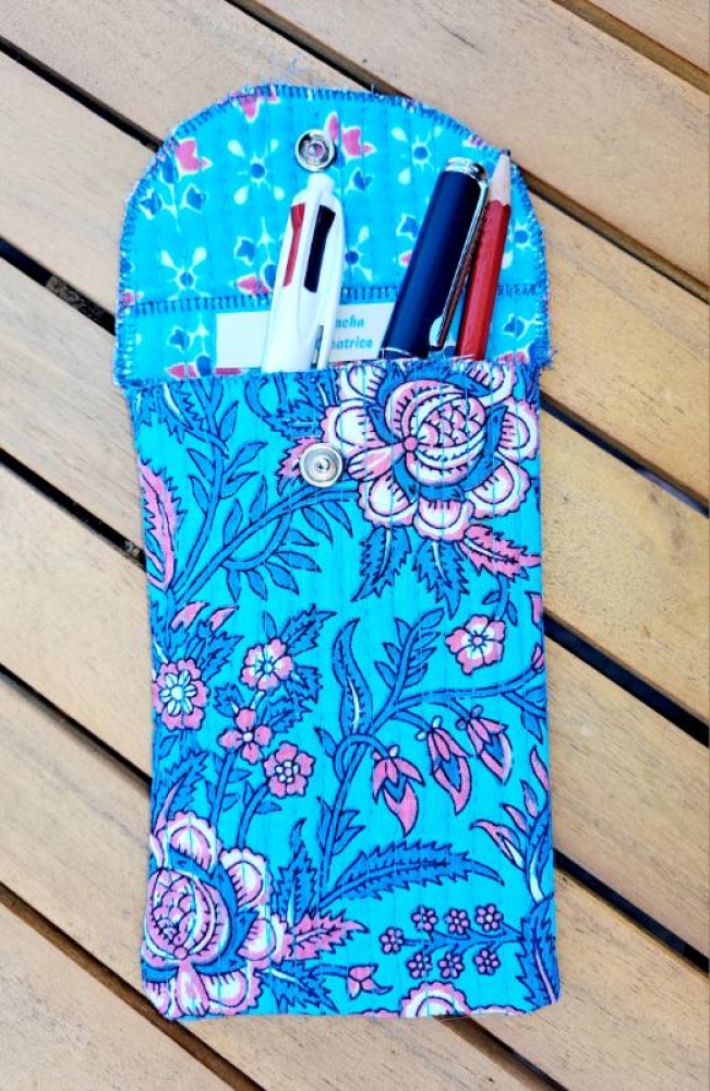 Étui à lunettes ou trousse unique pour amateur·rice d’objets responsables