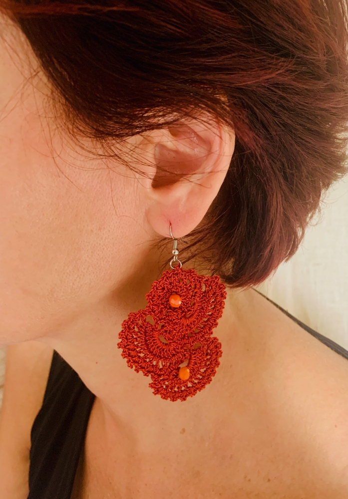 Boucles Roberta en crochet.