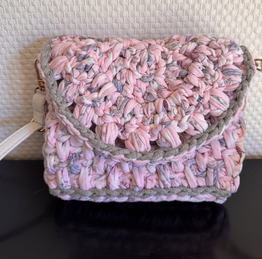 Sac bandoulière rose