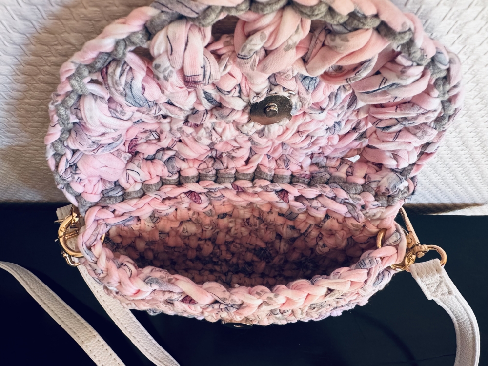 Sac bandoulière rose