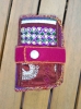Mini carnet en tissu coloré – Range-aiguilles upcyclé, unique et pratique