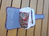 Mini carnet en tissu coloré – Range-aiguilles upcyclé, unique et pratique