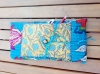 Pochette en tissu upcyclé pour livre – œuvre unique pour amoureux de la lecture