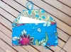 Pochette en tissu upcyclé pour livre – œuvre unique pour amoureux de la lecture