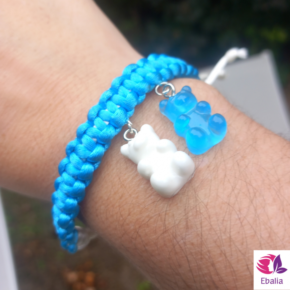 Bracelet Tressé Ourson Gourmand