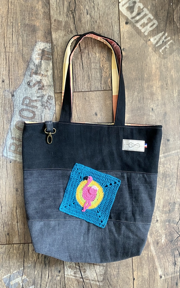 Sac porté épaule en jeans 