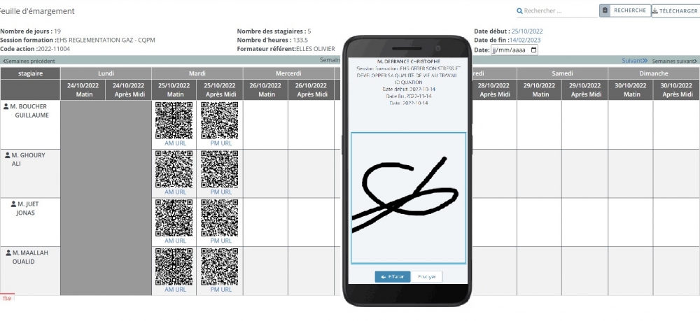 Logiciel de gestion du plan de formation