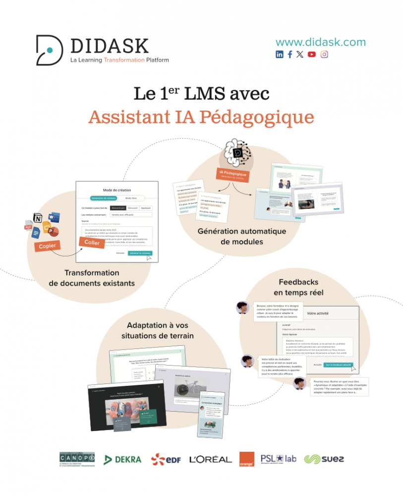 LMS Didask avec IA Pédagogique