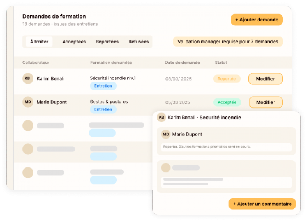 Empowill - Gestion du plan de formation