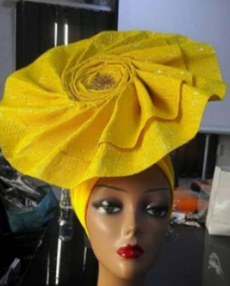 Chic Yellow Headpiece