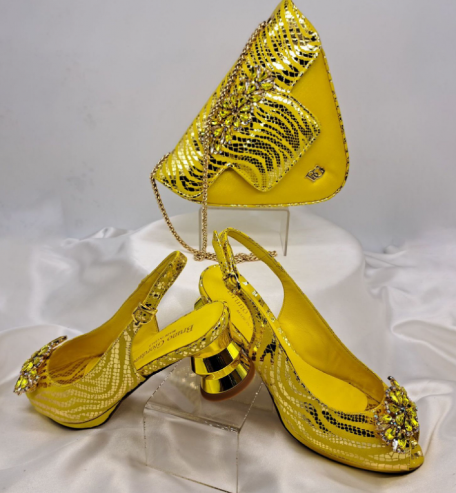 Yellow Shoe and Bag Set