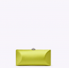 Rodo Lime Tube Satin Clutch