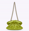 Rodo Lime Small Satin Soft Clutch