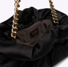 Rodo Black Small Satin Soft Clutch