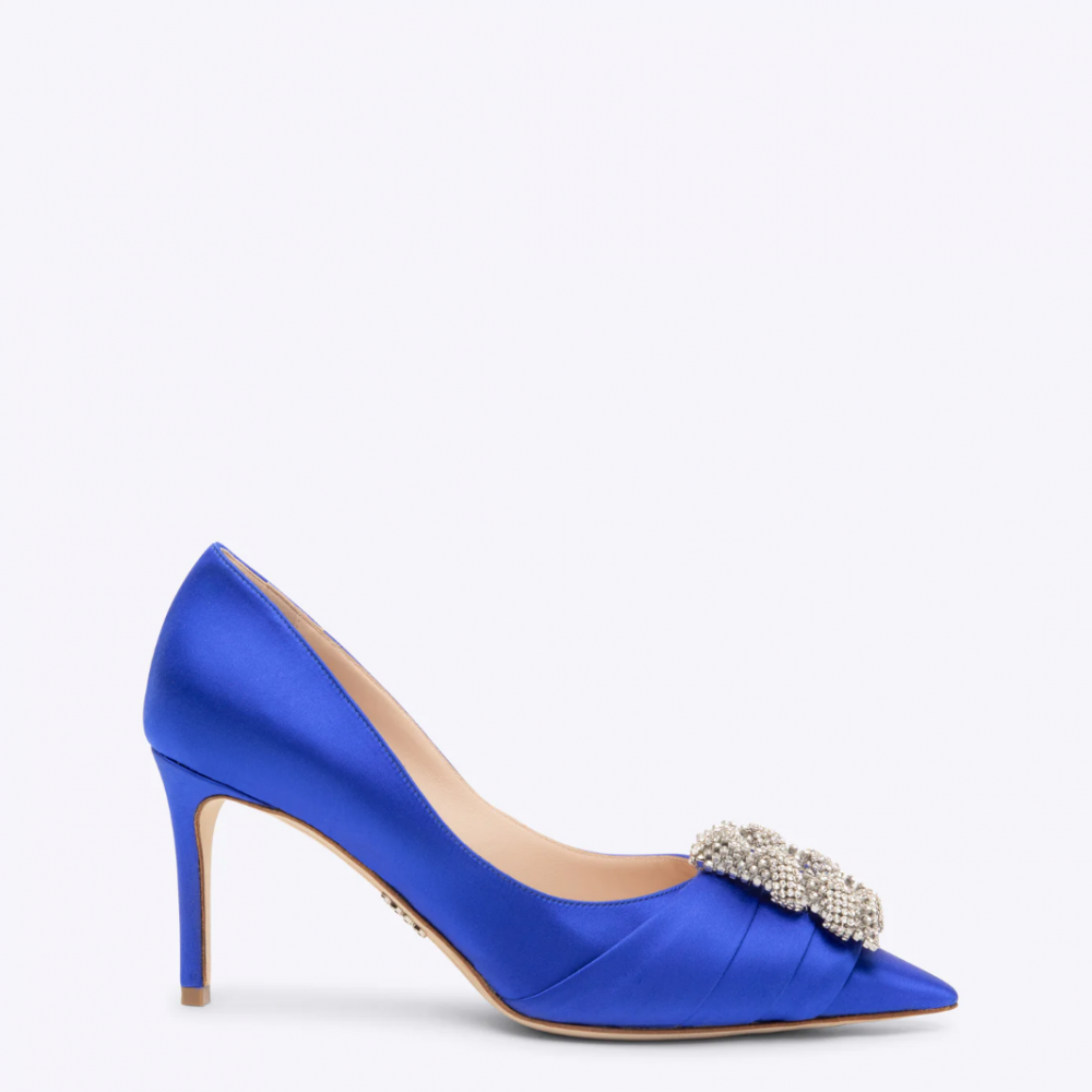 Rodo Satin Pump - Royal Blue