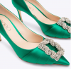 Rodo Satin Pump - Green