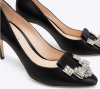 Rodo Satin Pump - Black