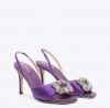 Rodo Satin Sandal - Purple