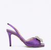 Rodo Satin Sandal - Purple