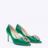 Rodo Satin Pump - Green