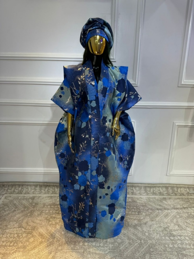 Azure Bloom Kaftan