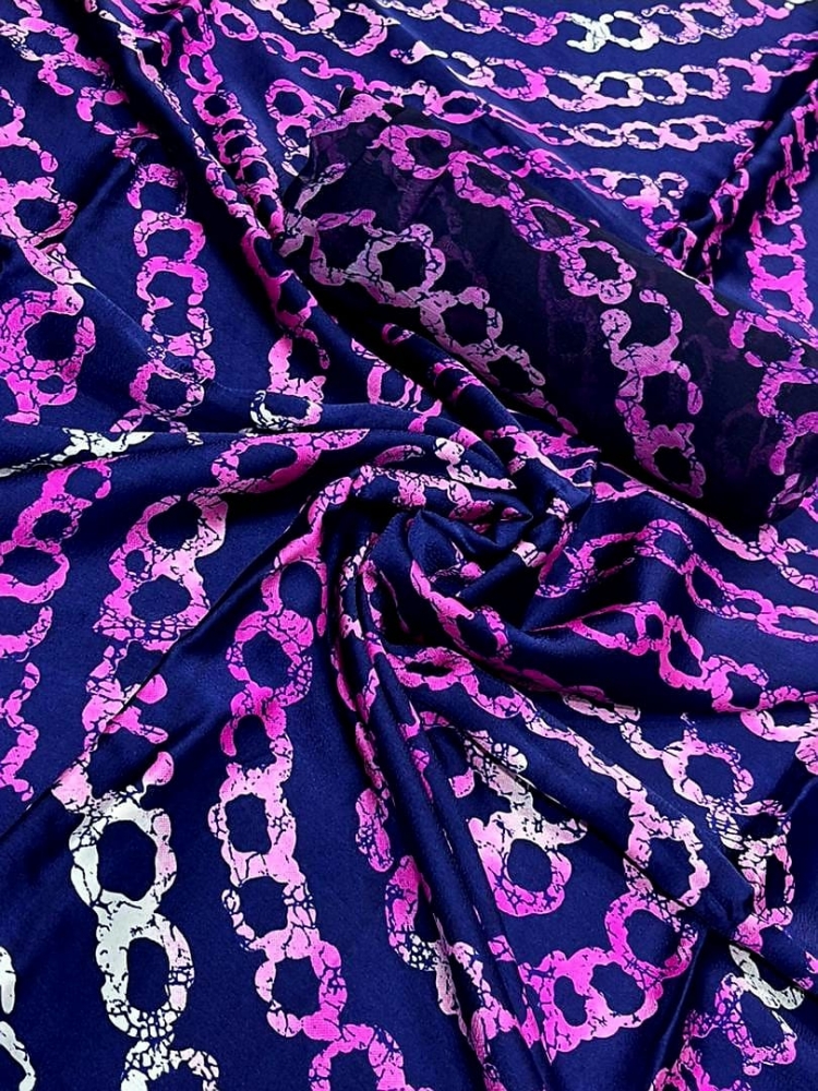 Adire Silk & Chiffon Fabric