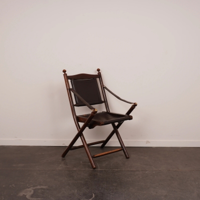 Chaise pliante de style colonial