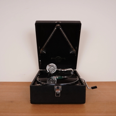 Ancien gramophone portable Colombia 78 tours années 30