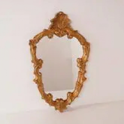 Miroir style baroque doré vintage