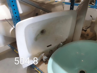 Évier blanc + 2 robinet