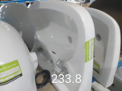 Évier blanc + 2 robinet