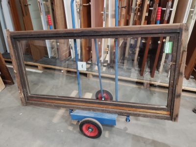 Châssis en bois double vitrage (vitre neuve)