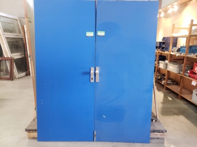 Double porte coulissante bleu